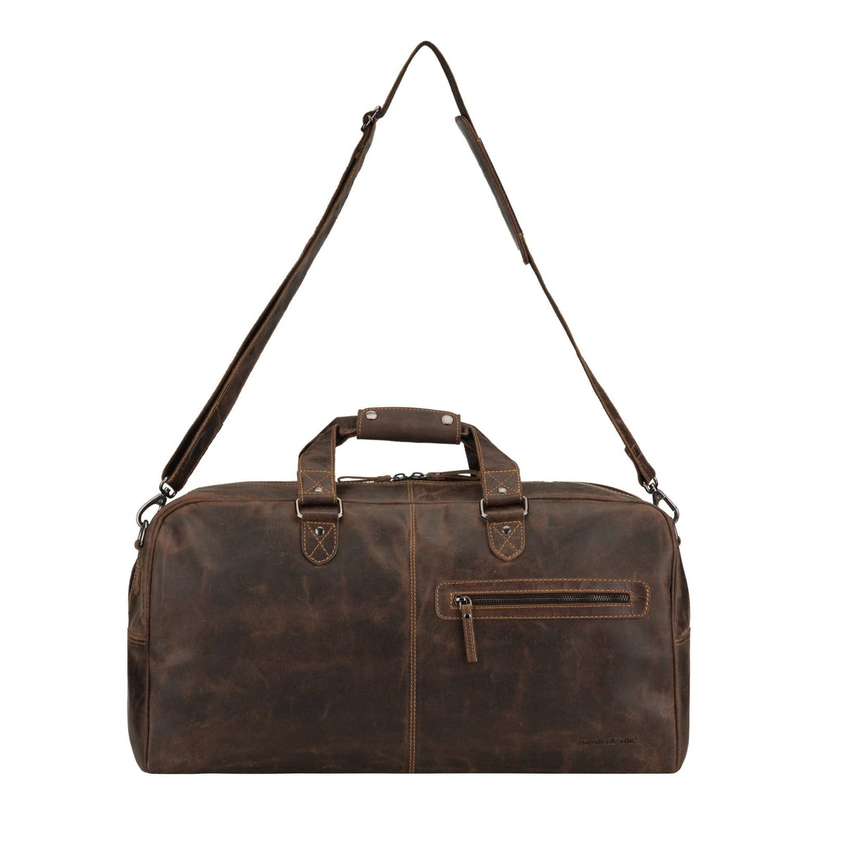 Hudson Leather Duffle Bag - Unisex - Brown, photo 4 of 8