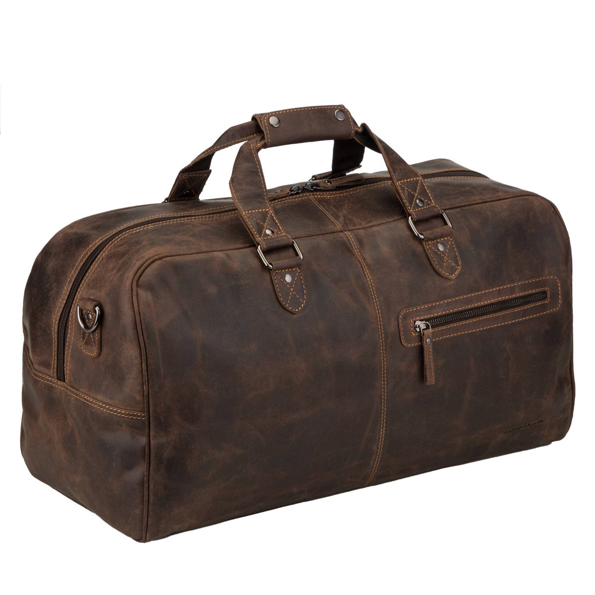 Hudson Leather Duffle Bag - Unisex - Brown, photo 6 of 8