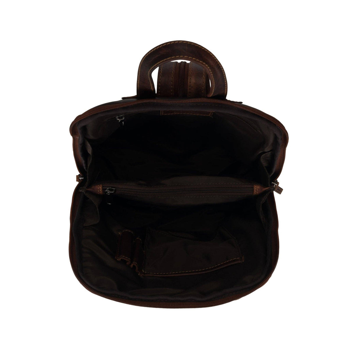 Isla Full-Grain Leather Backpack - Brown, photo 5 of 9
