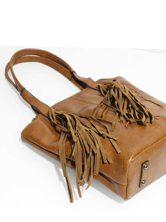 Joan Fringe Vegan Leather Tote, photo 2 of 2