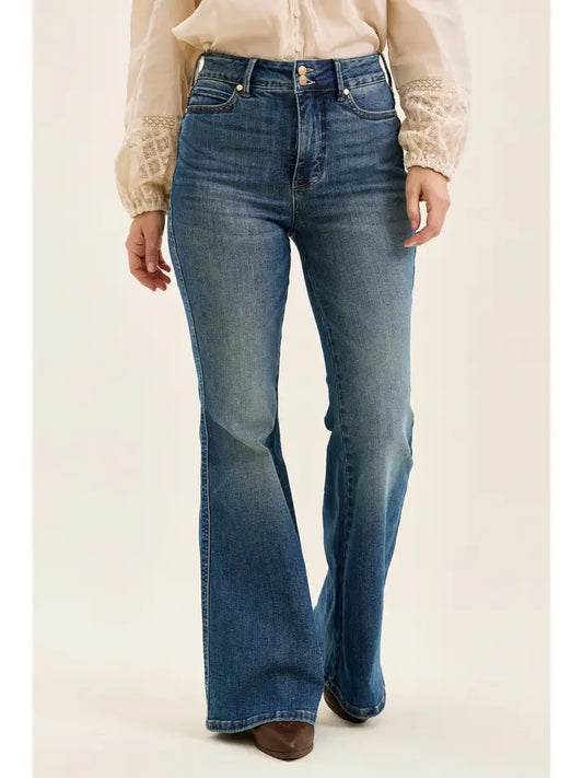 Judy Blue Jaqueline High Waist Tummy Control Flare Jeans
