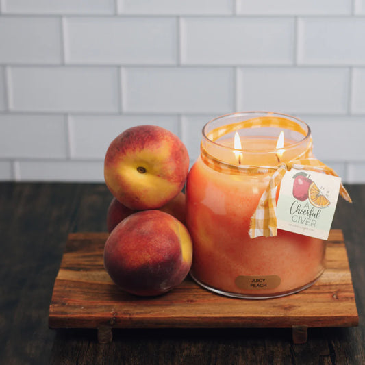 Juicy Peach Jar Candle - Papa 34 OZ