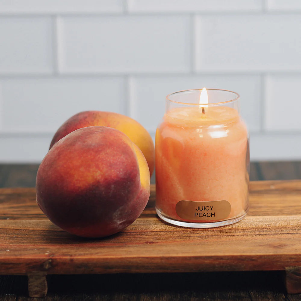 Juicy Peach Jar Candle - Baby 6 OZ