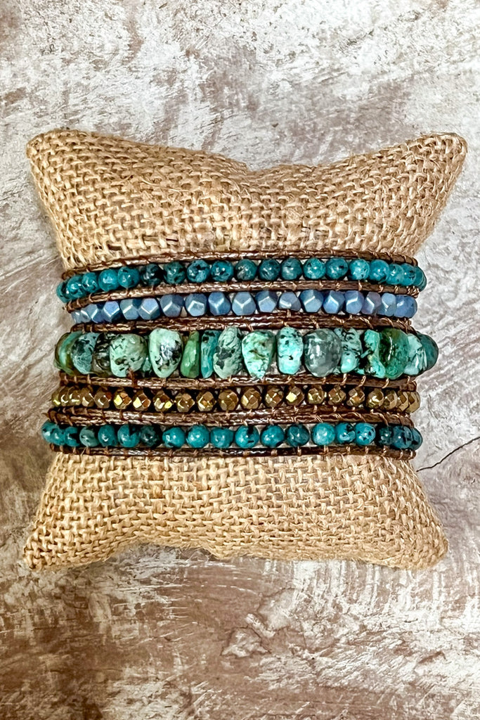 Kelly Vegan Leather Wrap Bracelet - Meredith
