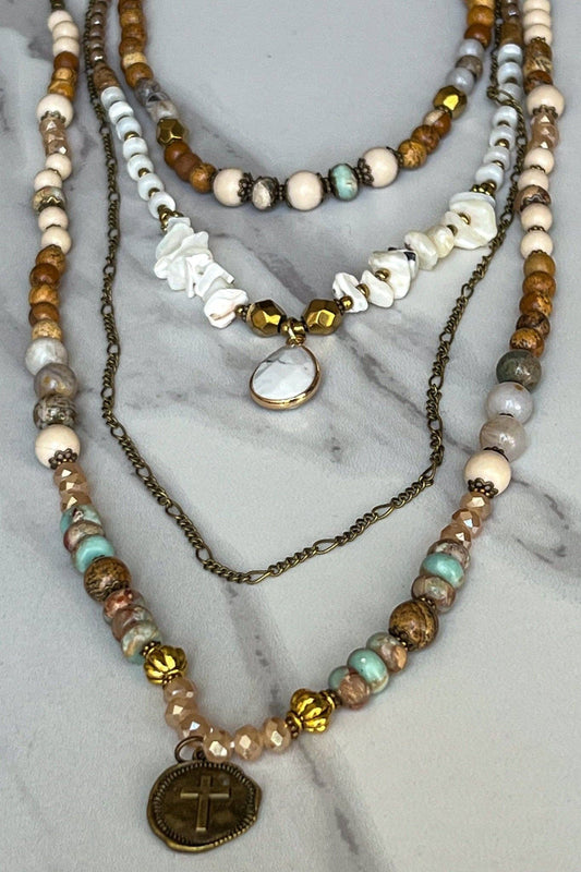 Kiara 4-Layer Beaded Necklace