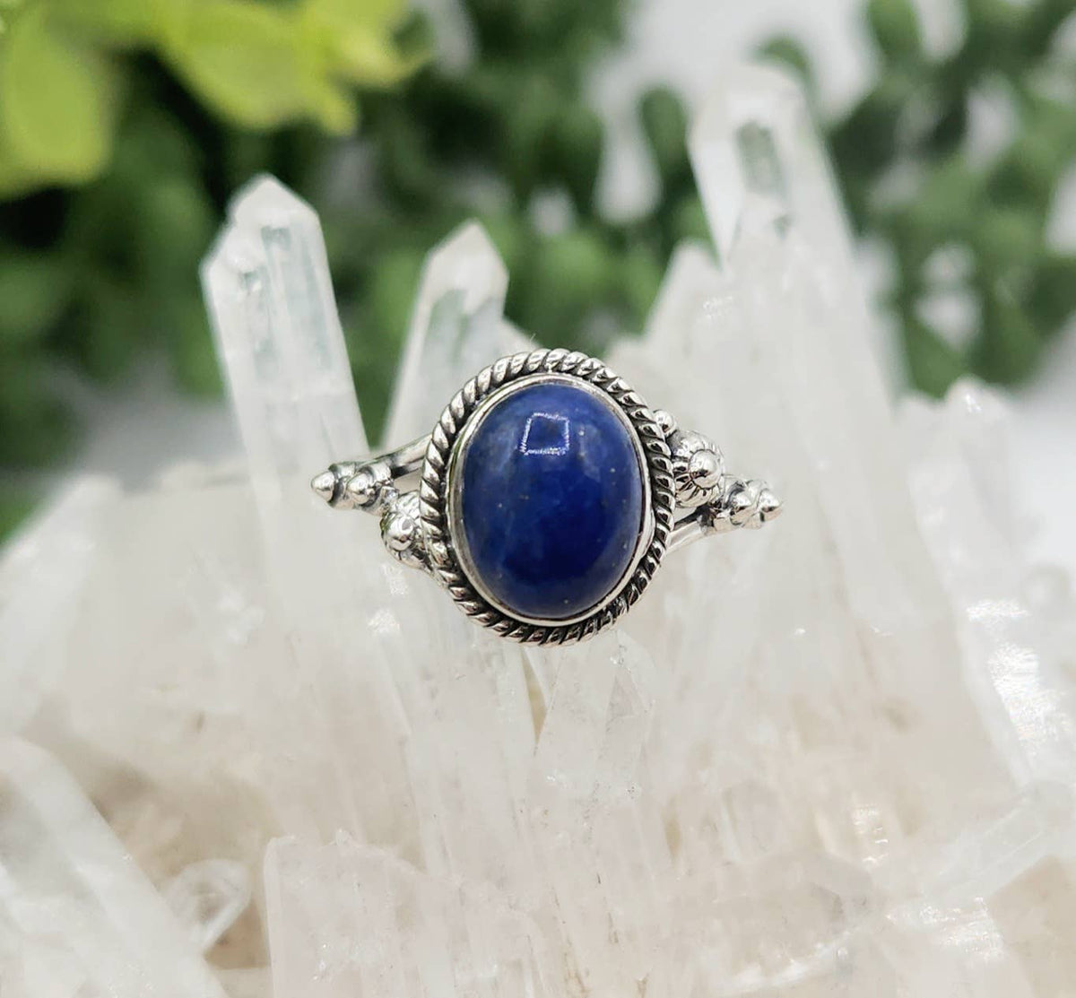 Lapis Lazuli Sterling Silver Ring - Size 8, photo 3 of 7