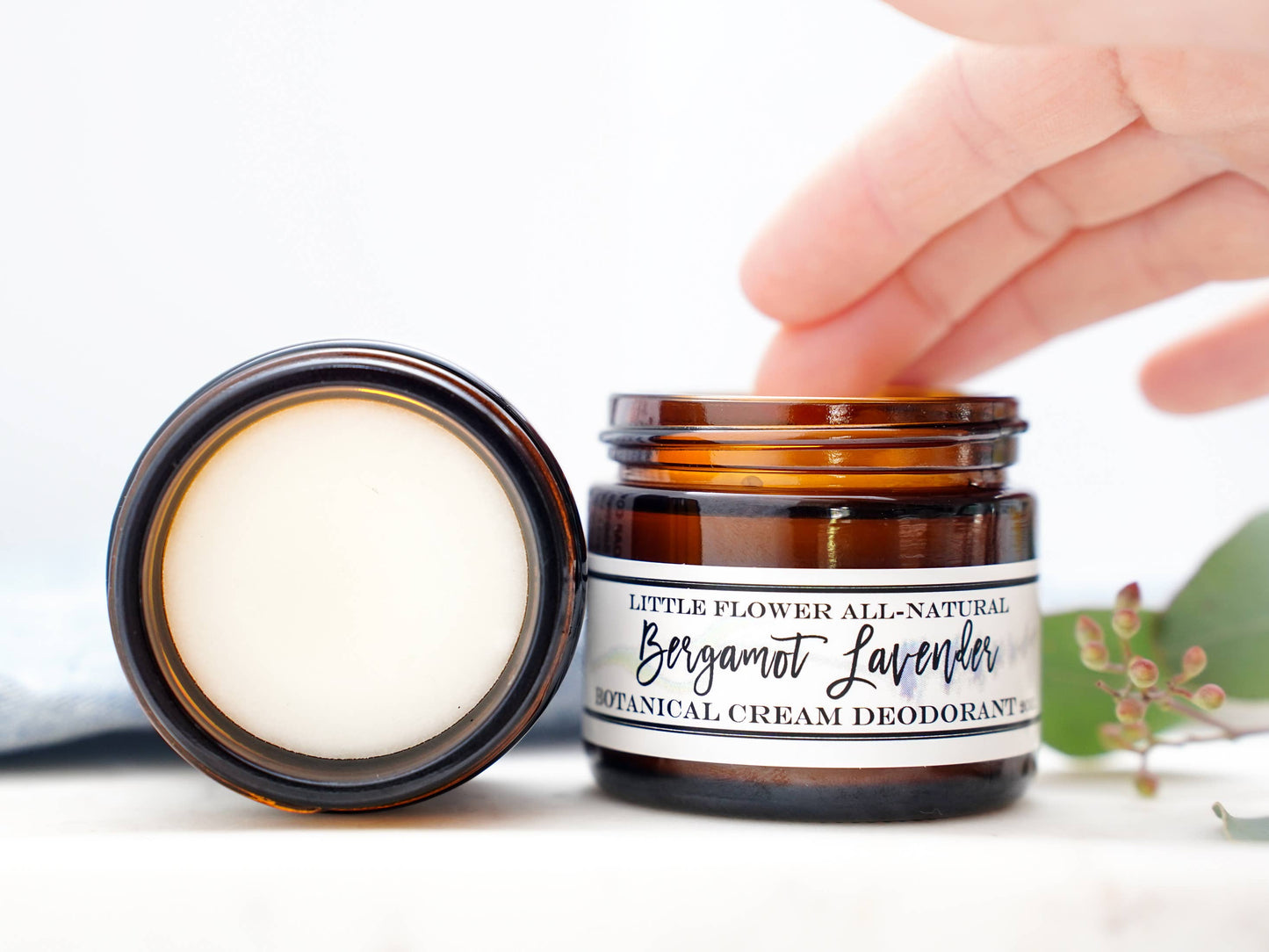 Lavender Bergamot Natural Cream Deodorant, photo 3 of 4