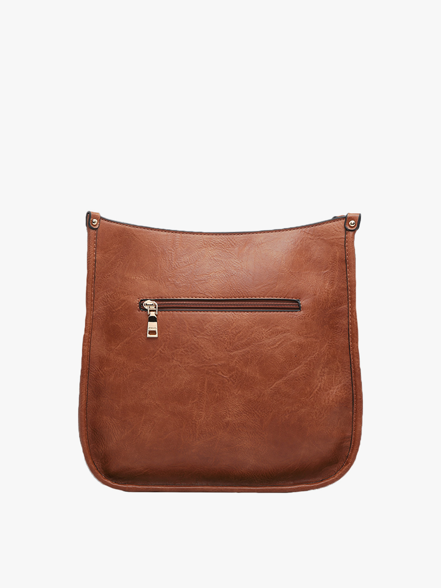 Pastel purple vegan leather crossbody bag with removable guitar strap, photo 3 of 4