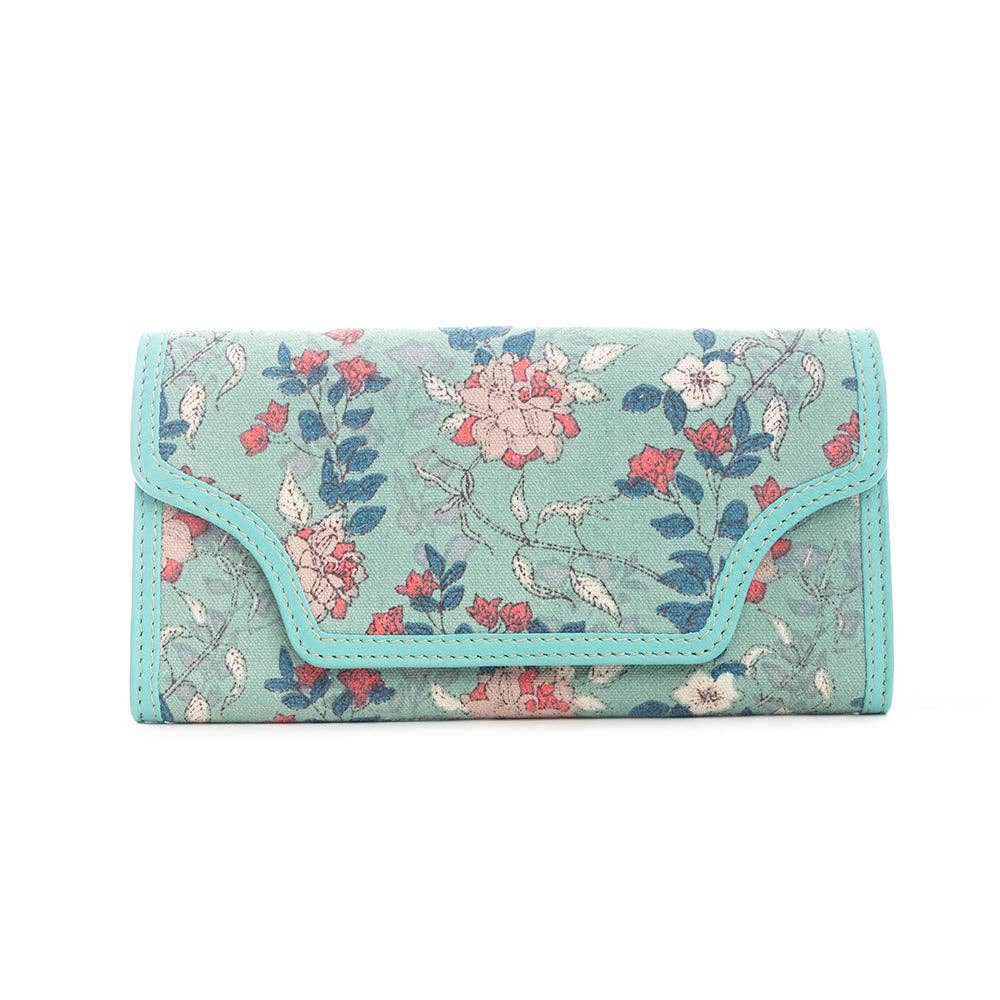 Mehlee Jo Floral Canvas & Leather Wallet, photo 2 of 7