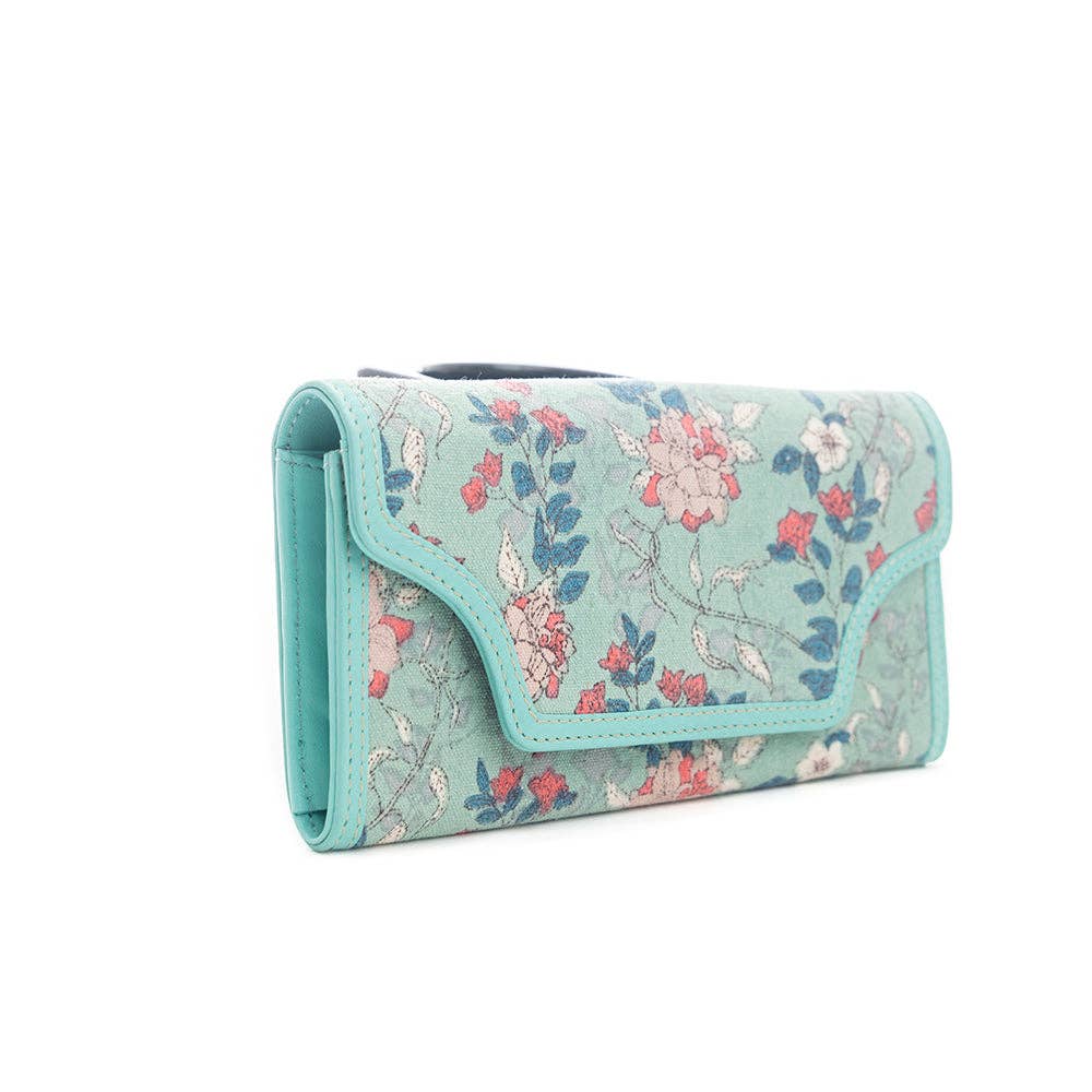 Mehlee Jo Floral Canvas & Leather Wallet, photo 3 of 7