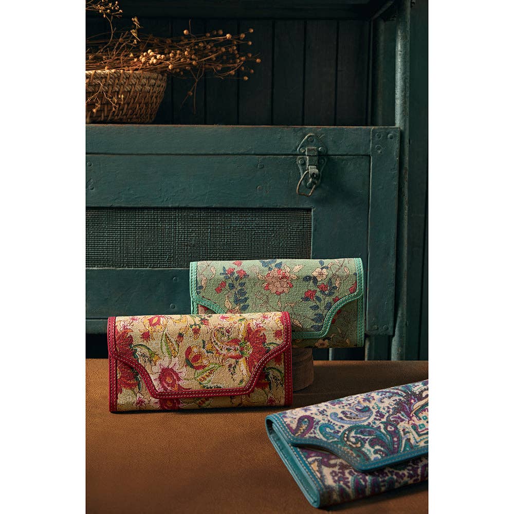 Mehlee Jo Floral Canvas & Leather Wallet, photo 7 of 7