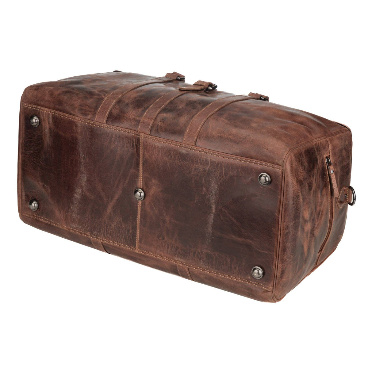 Miami Leather Weekender Bag - Unisex - Chestnut, photo 4 of 7