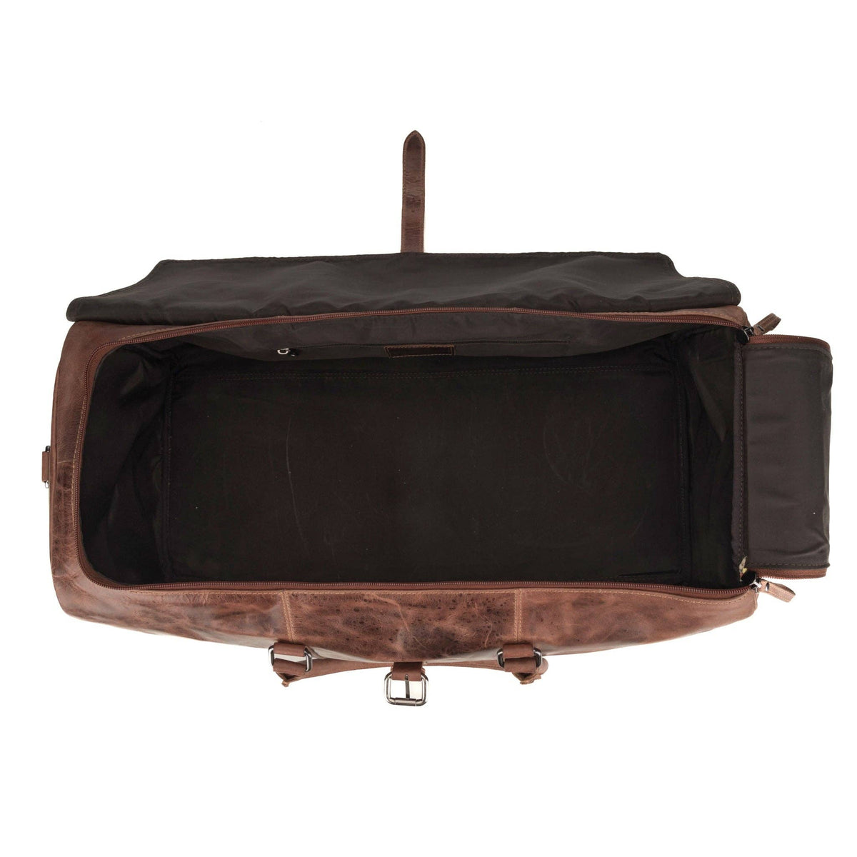 Miami Leather Weekender Bag - Unisex - Chestnut, photo 7 of 7
