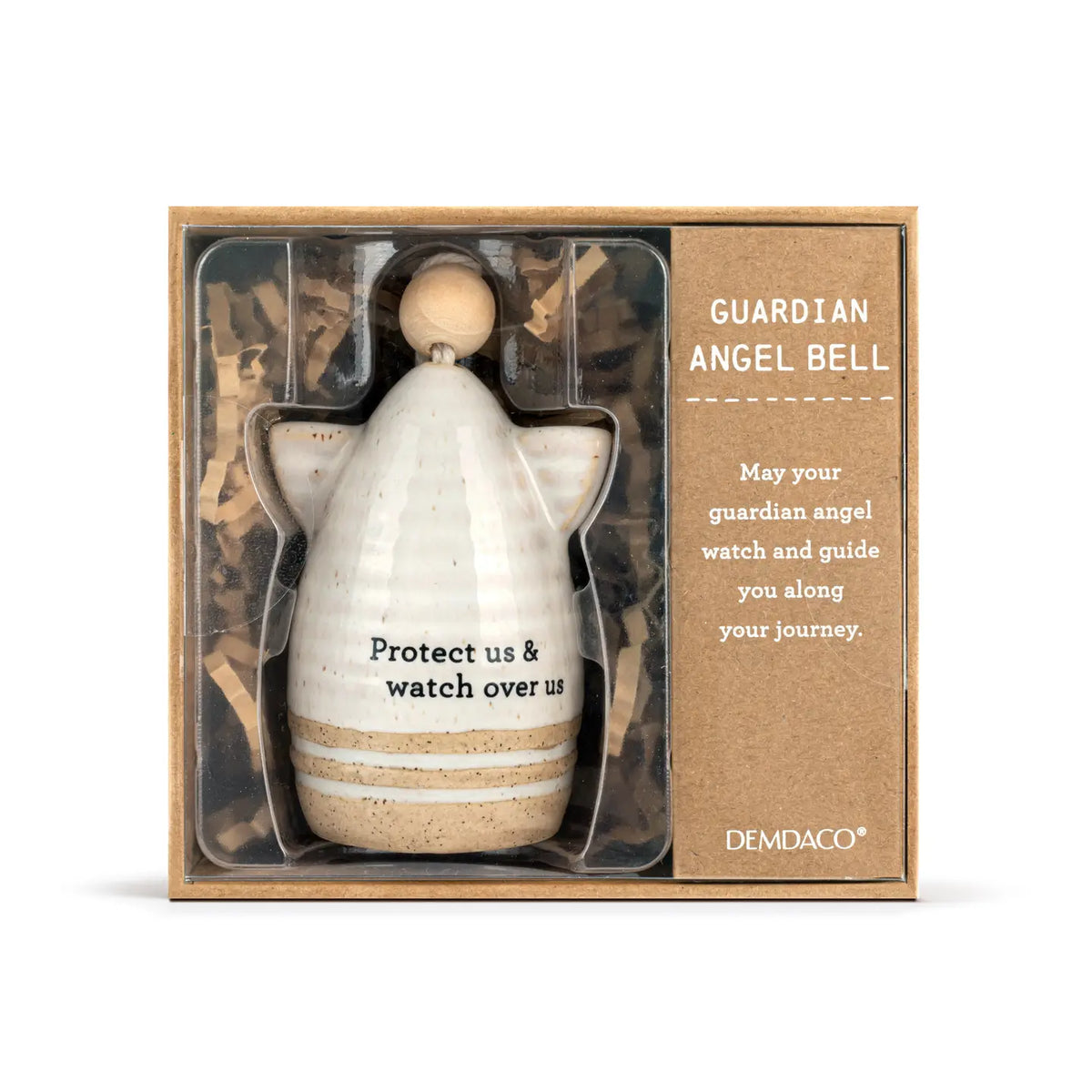 Mini Angel Bell Guardian Angel in its kraft gift box