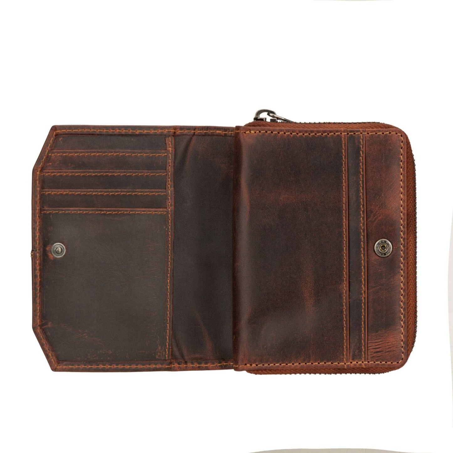 Nora Full-Grain Leather Wallet - Women's, Chestnut, photo 6 of 8