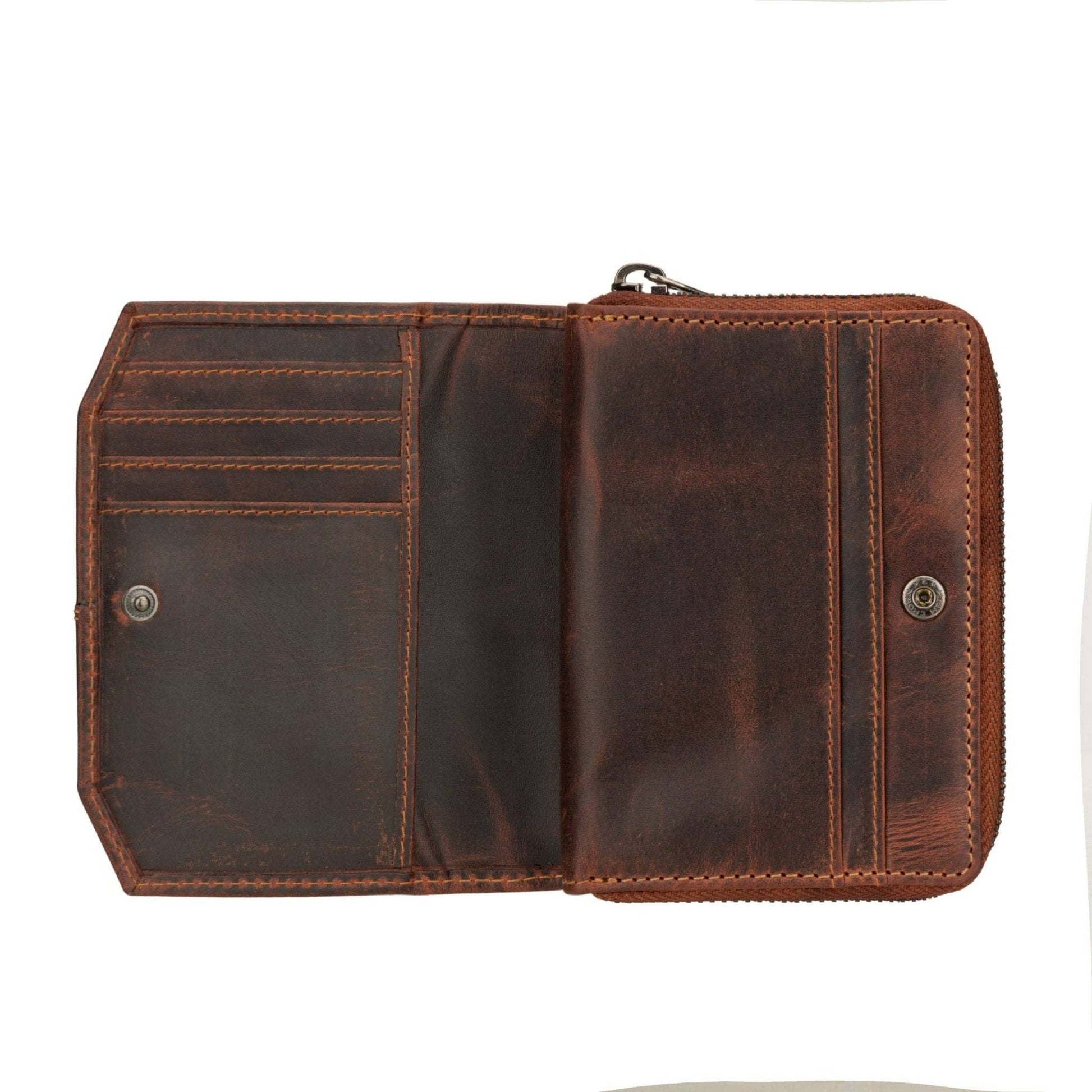 Nora Full-Grain Leather Wallet - Women's, Chestnut, photo 6 of 8