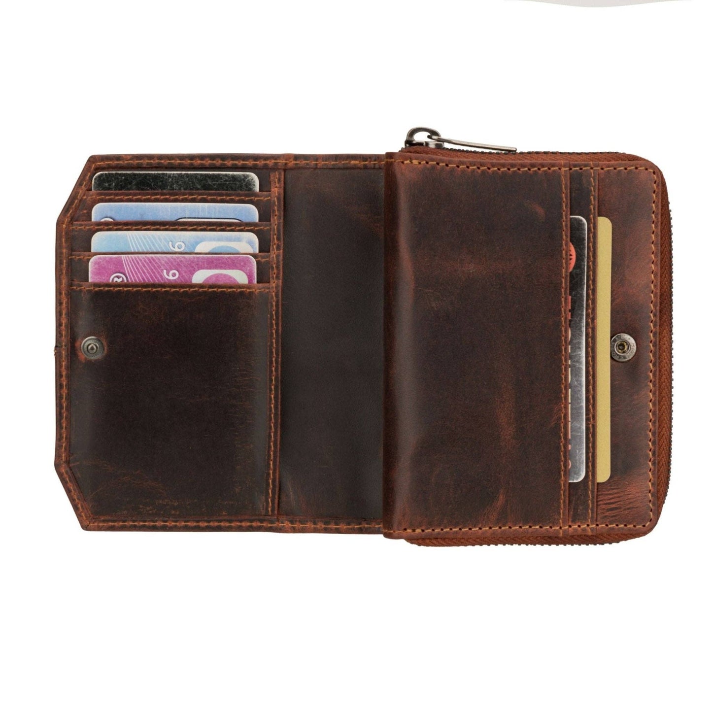 Nora Full-Grain Leather Wallet - Women's, Chestnut, photo 7 of 8