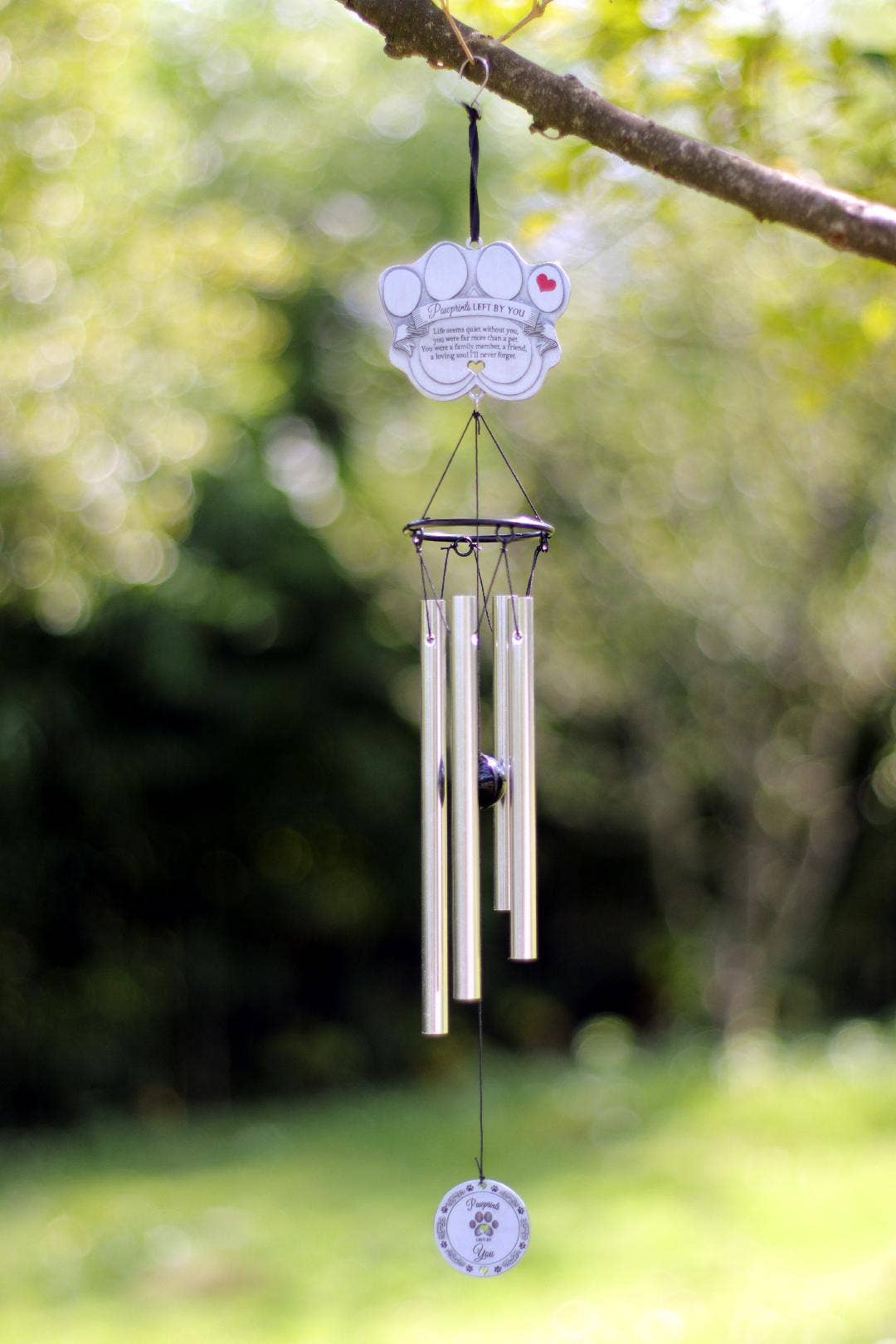 "Pawprints Left By You" Pet Memorial Windchime, photo 2 of 4