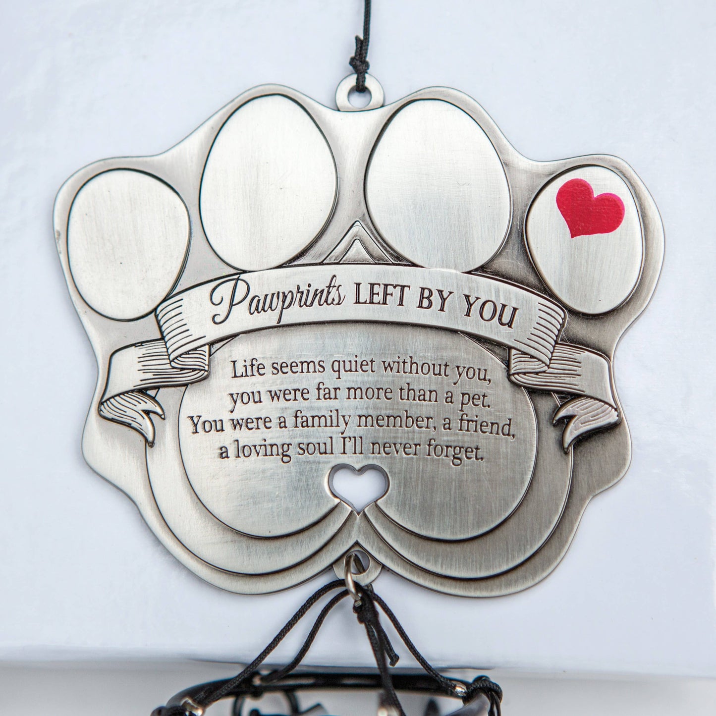 "Pawprints Left By You" Pet Memorial Windchime, photo 4 of 4