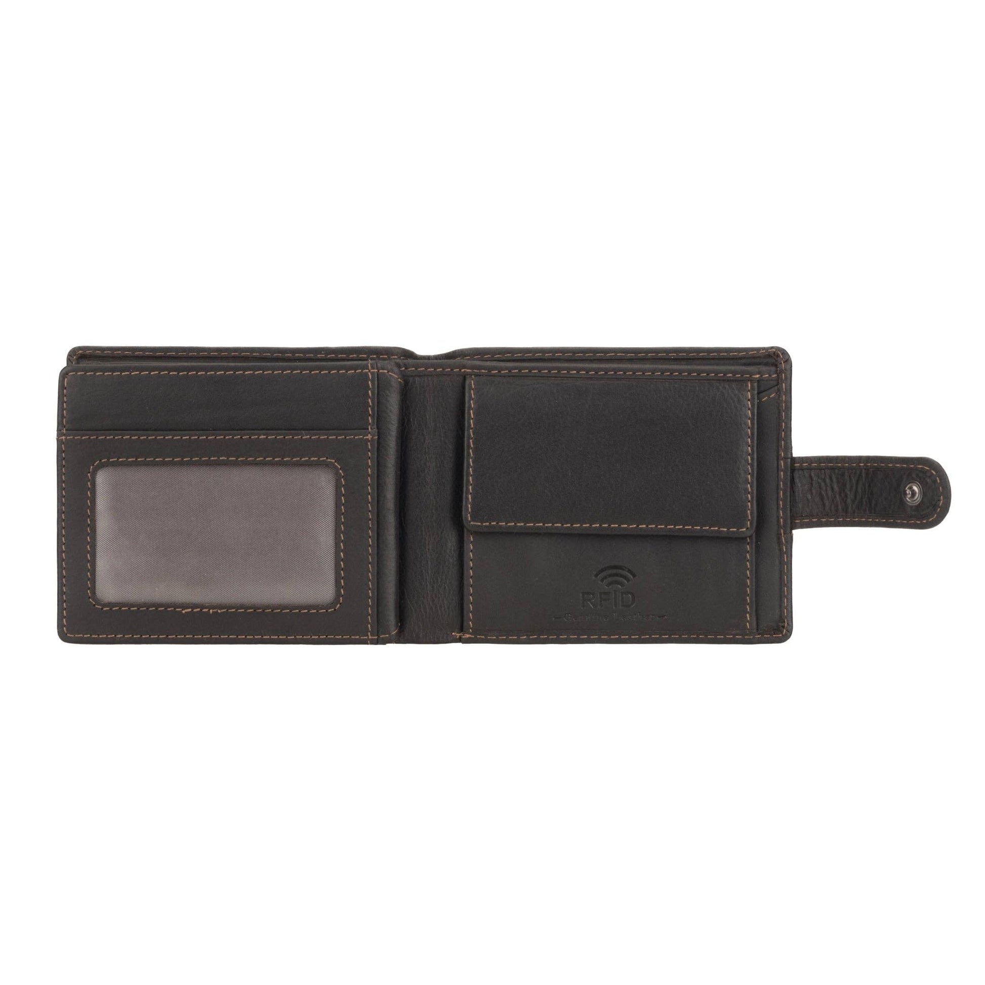 Phoenix Leather Clip Wallet – Men – Brown