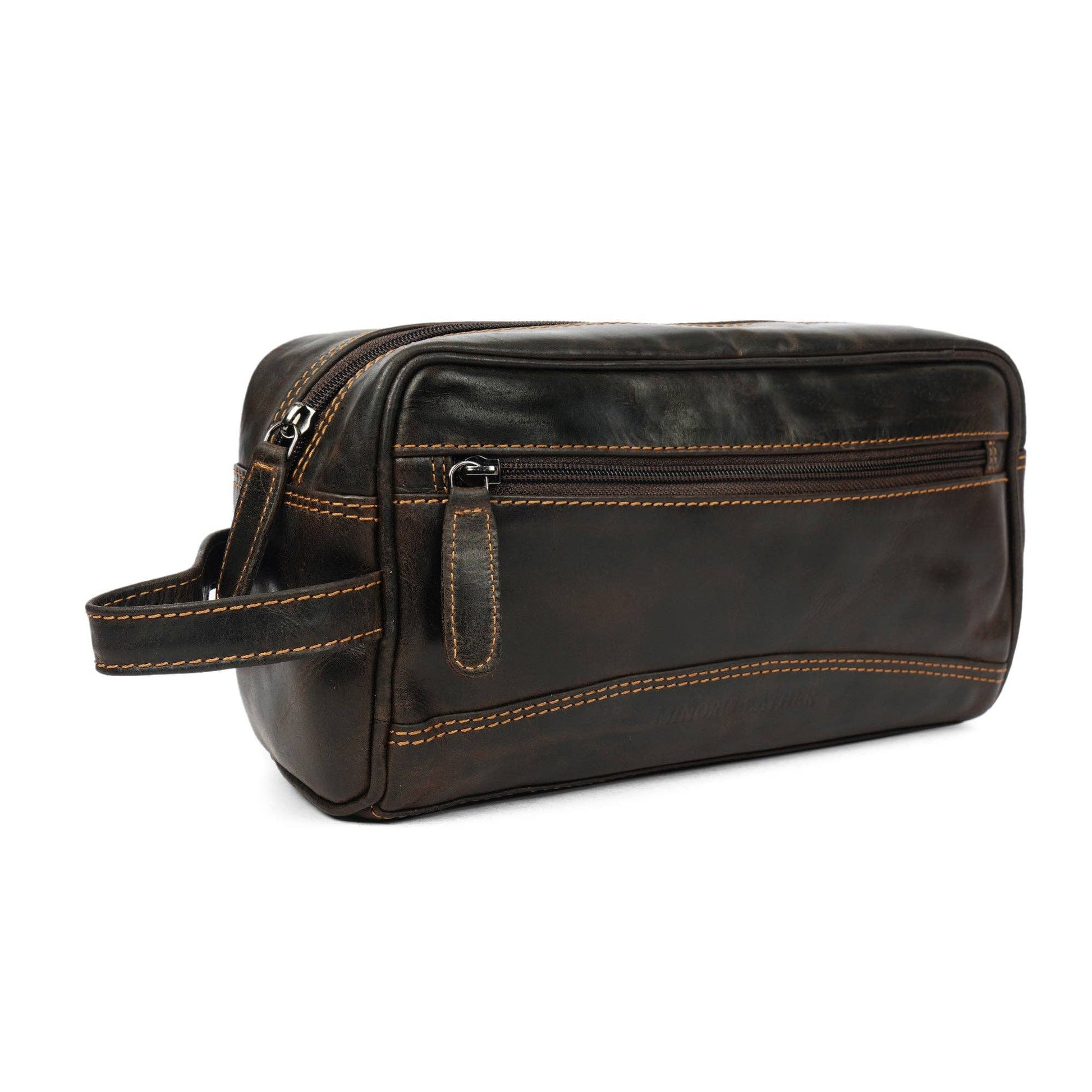 Montana Full-Grain Leather Toiletry Bag - Brown, photo 6 of 9