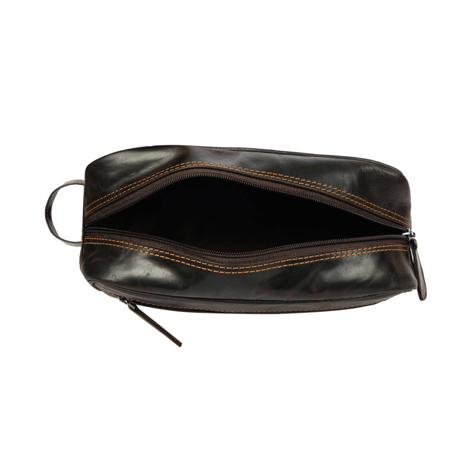 Montana Full-Grain Leather Toiletry Bag - Brown, photo 8 of 9