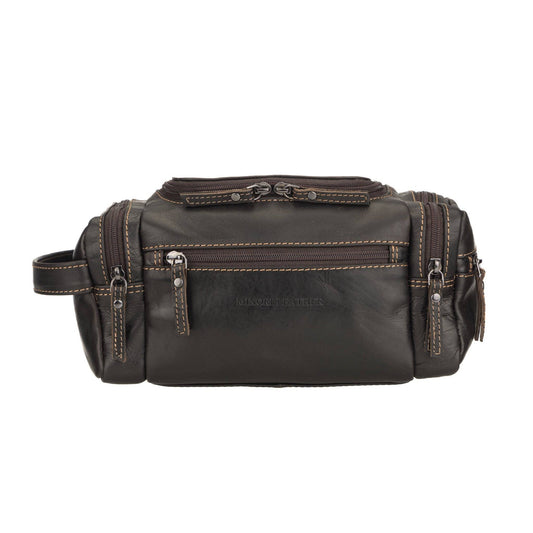 Winston Extra-Large Full-Grain Leather Toiletry Bag - Brown, photo 2 of 7
