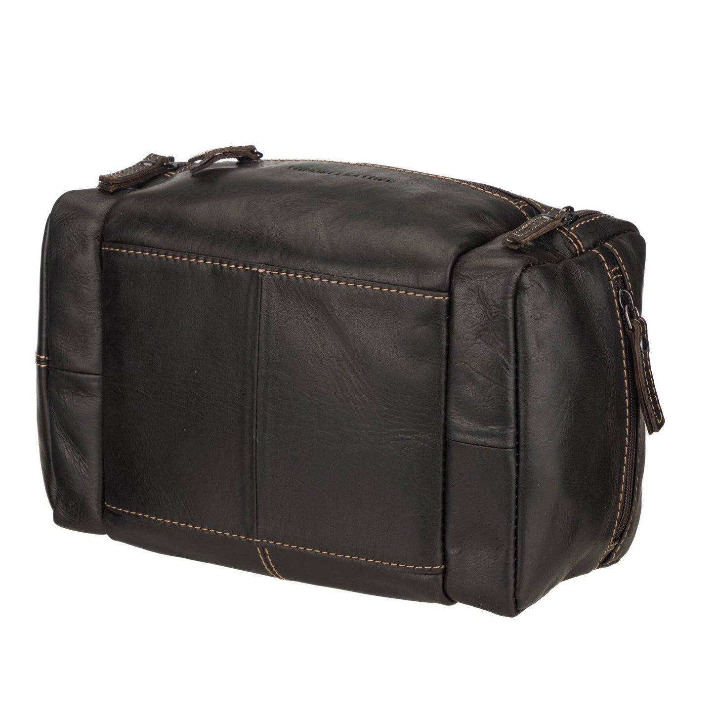 Winston Extra-Large Full-Grain Leather Toiletry Bag - Brown, photo 5 of 7