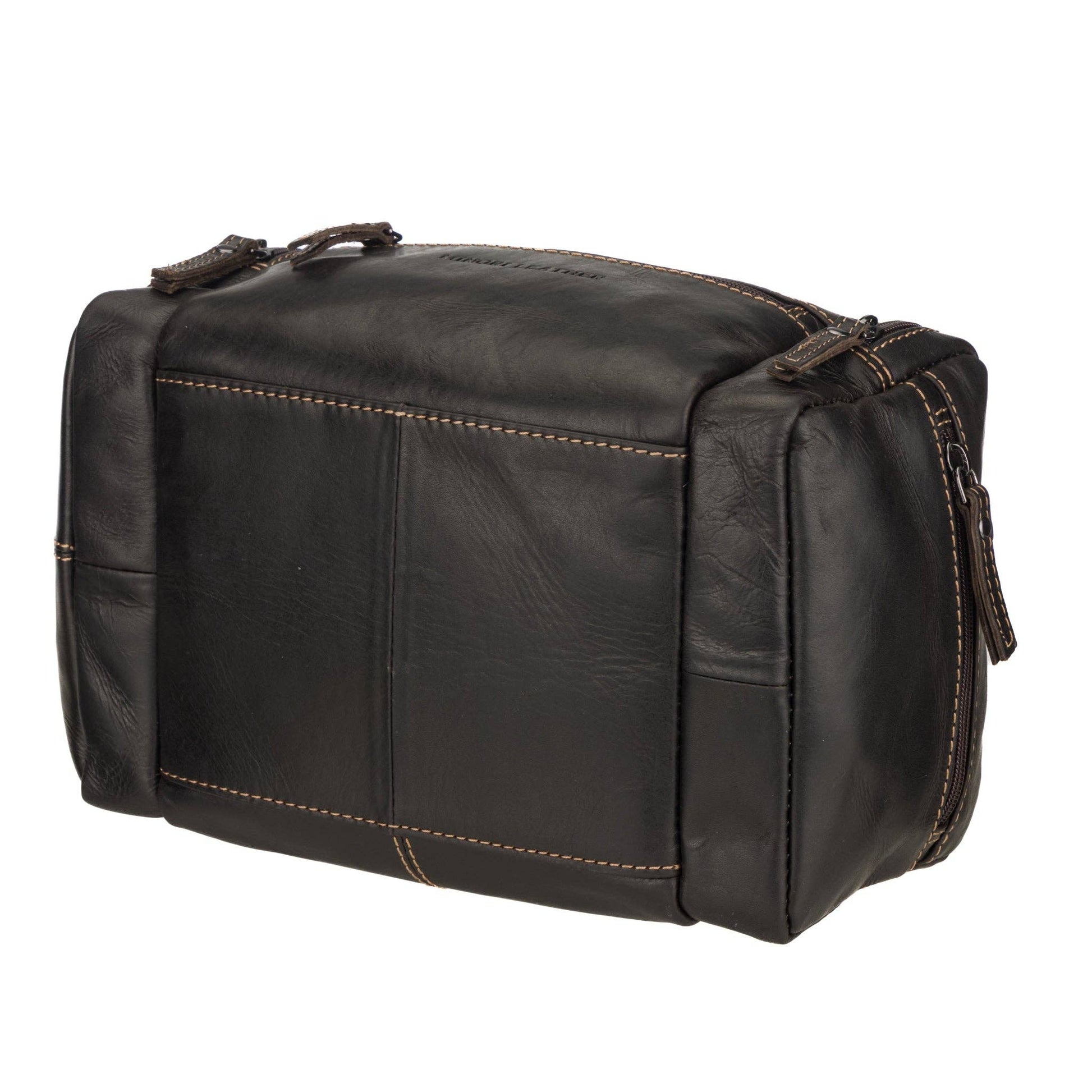 Winston Extra-Large Full-Grain Leather Toiletry Bag - Brown, photo 5 of 7
