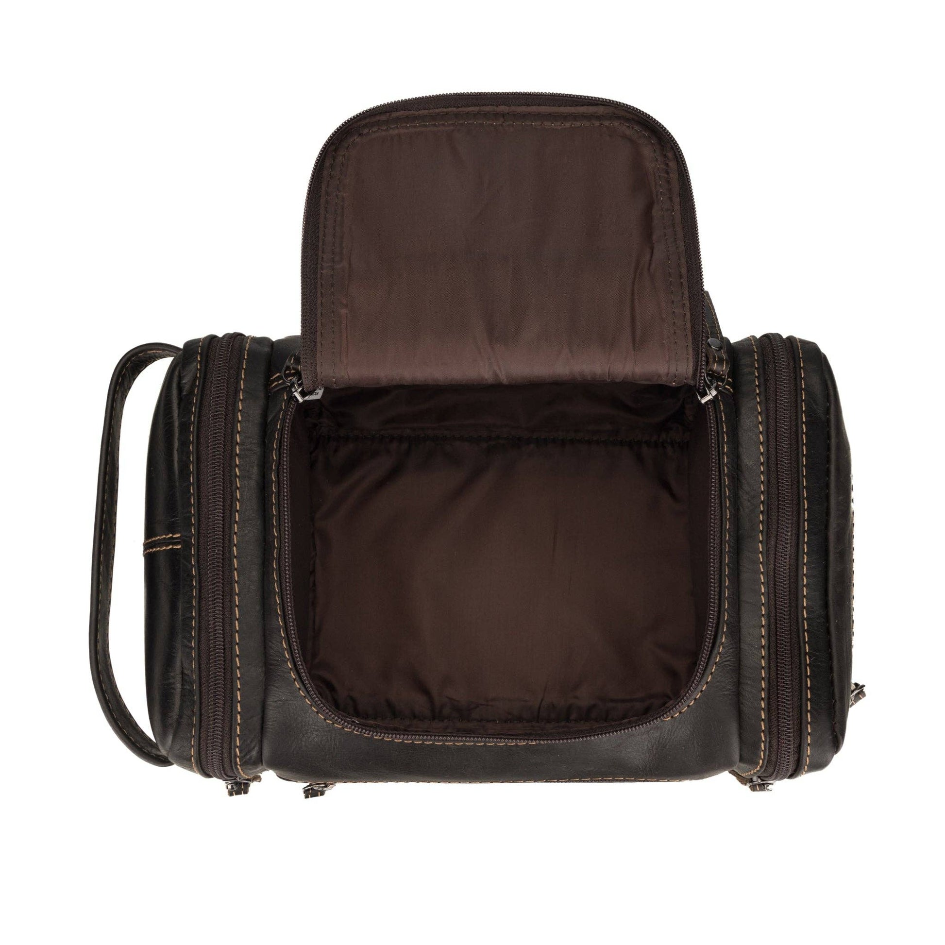 Winston Extra-Large Full-Grain Leather Toiletry Bag - Brown, photo 7 of 7