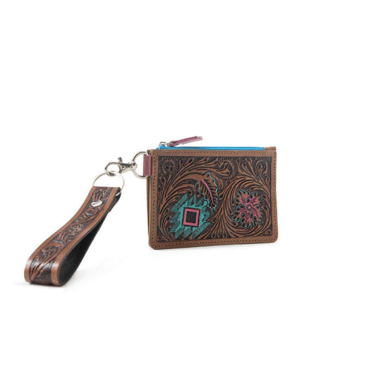 Pride of Prickly Pears Western Card Holder - Brown, genuine leather, photo 2 of 5