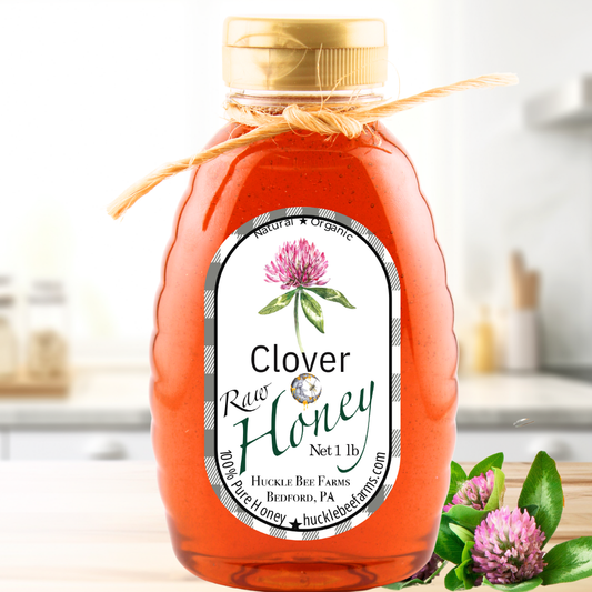 Raw Clover Honey - 1 lb bottle