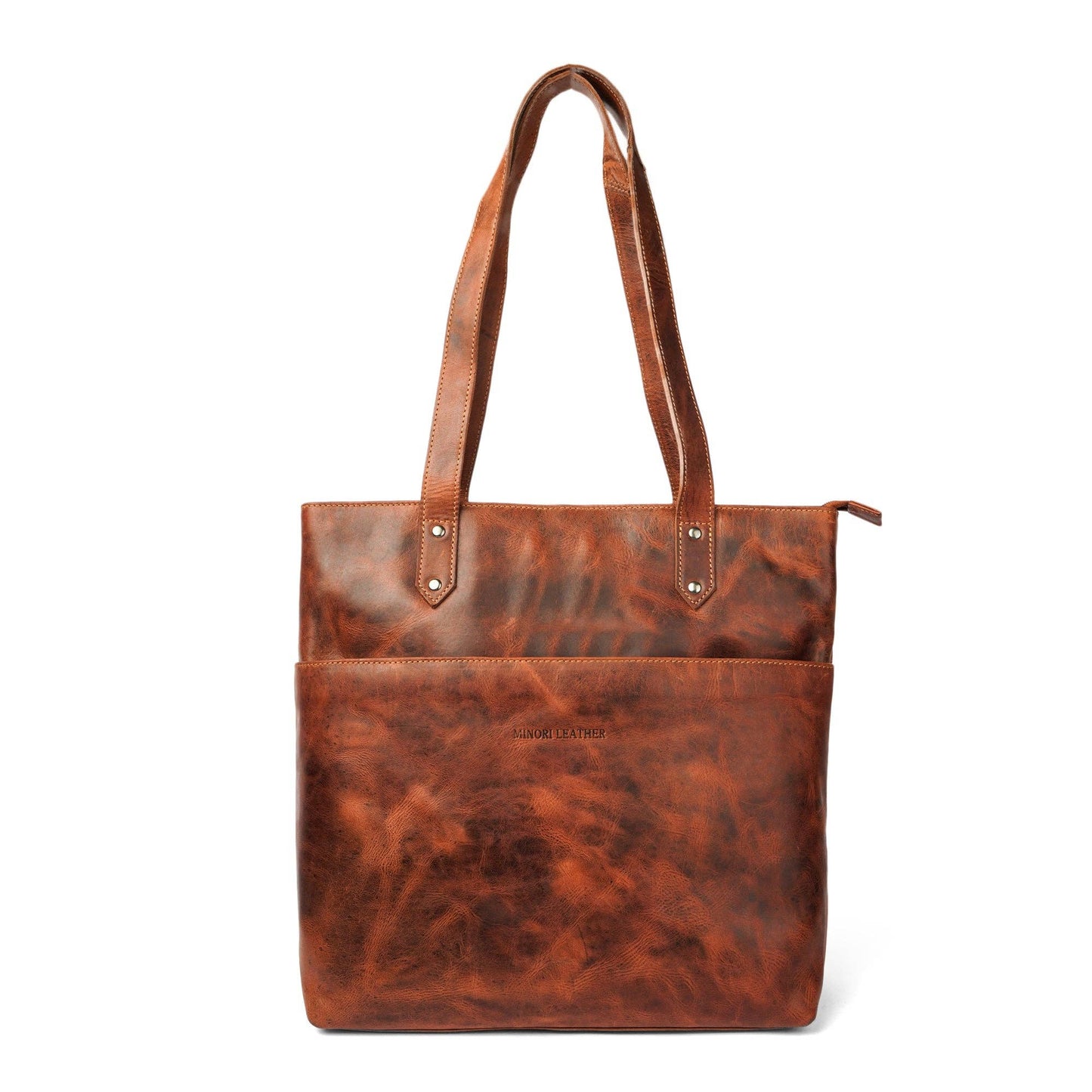 Rowan Full-Grain Leather Tote Bag - Chestnut, photo 11 of 16