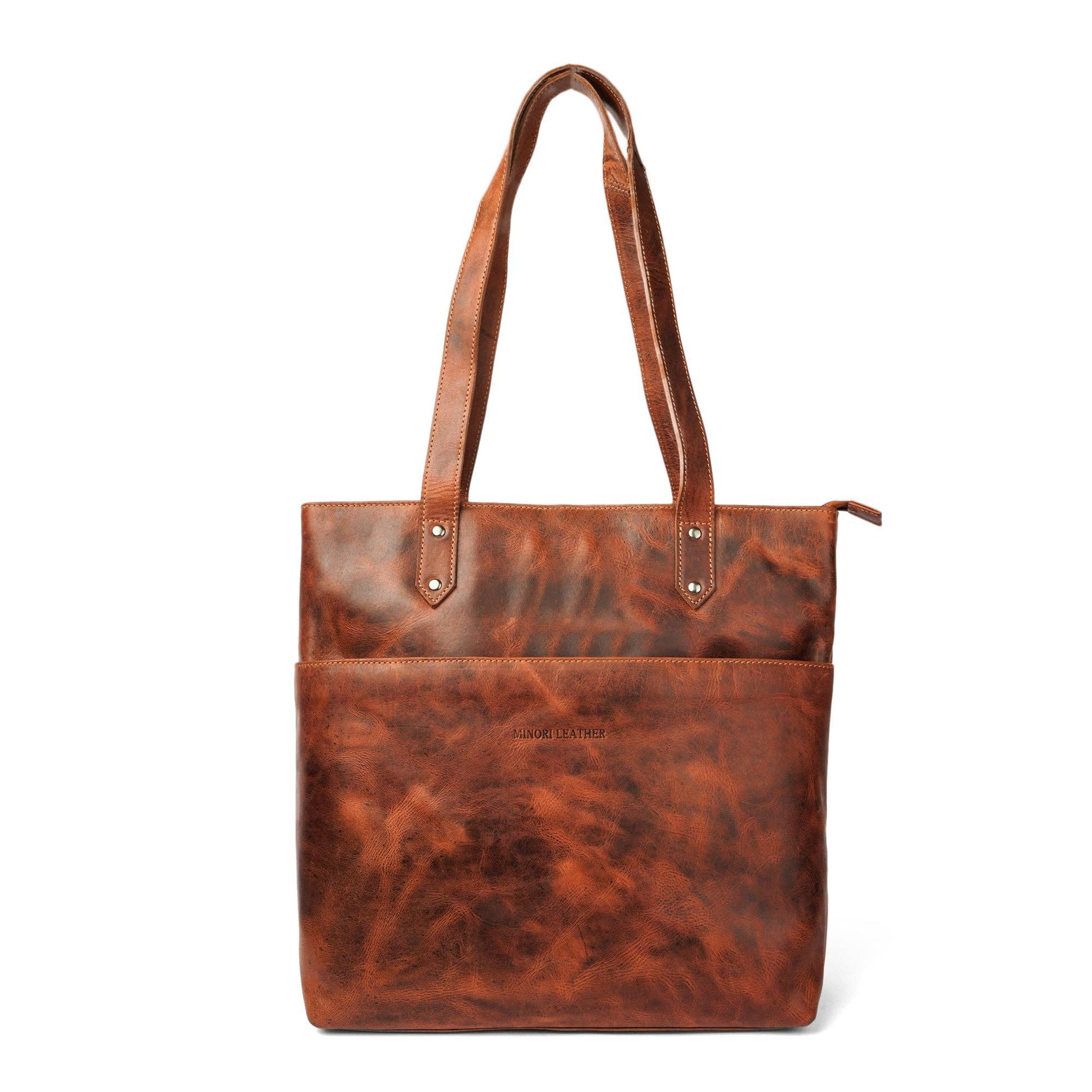 Rowan Full-Grain Leather Tote Bag - Chestnut, photo 11 of 16