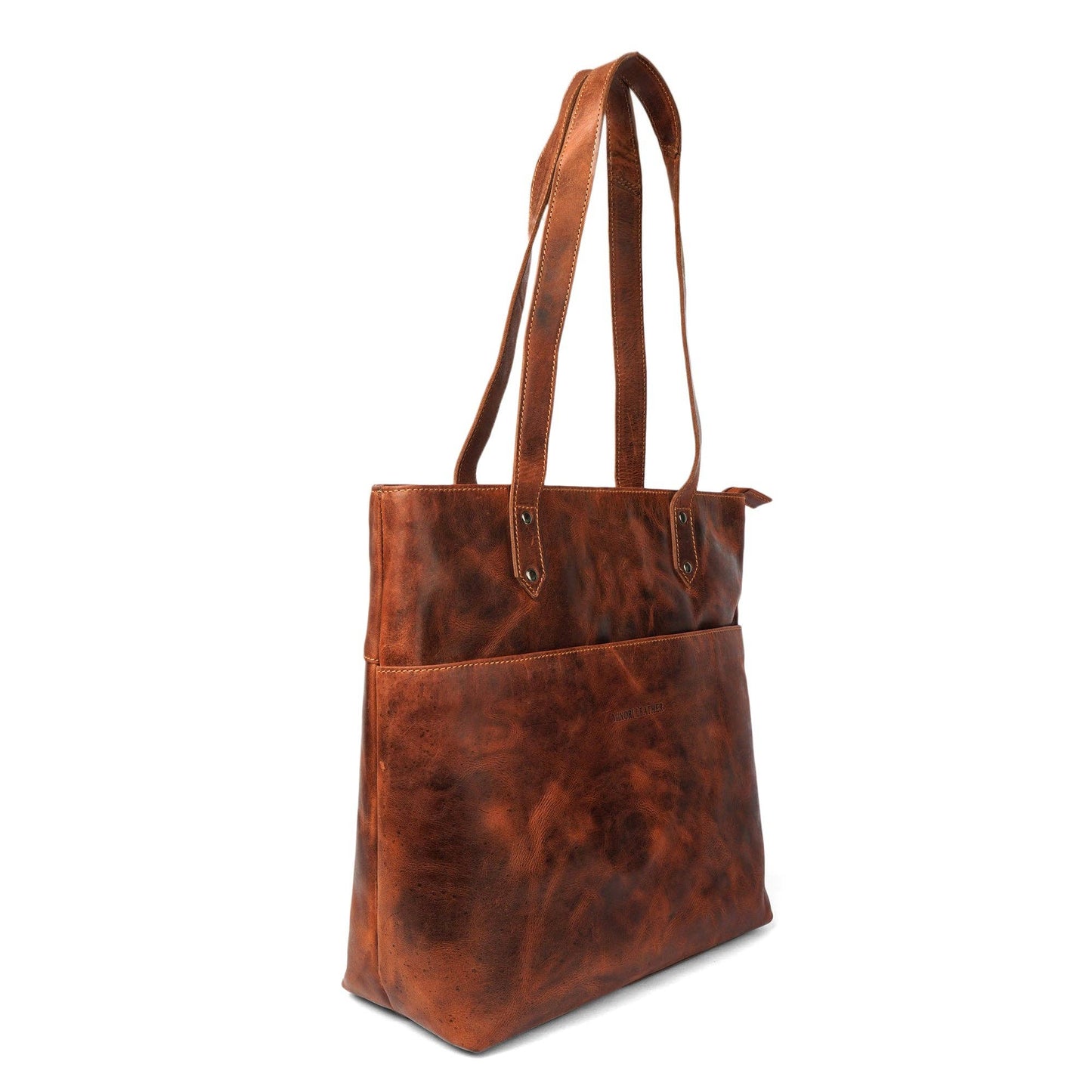 Rowan Full-Grain Leather Tote Bag - Chestnut, photo 15 of 16