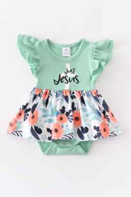 Just Jesus Romper 3 mos