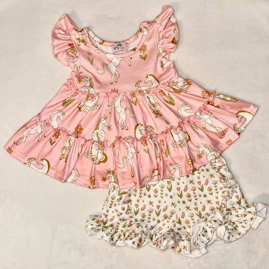 Stacey's Stable 2 Piece Shorts Set 12-18mos