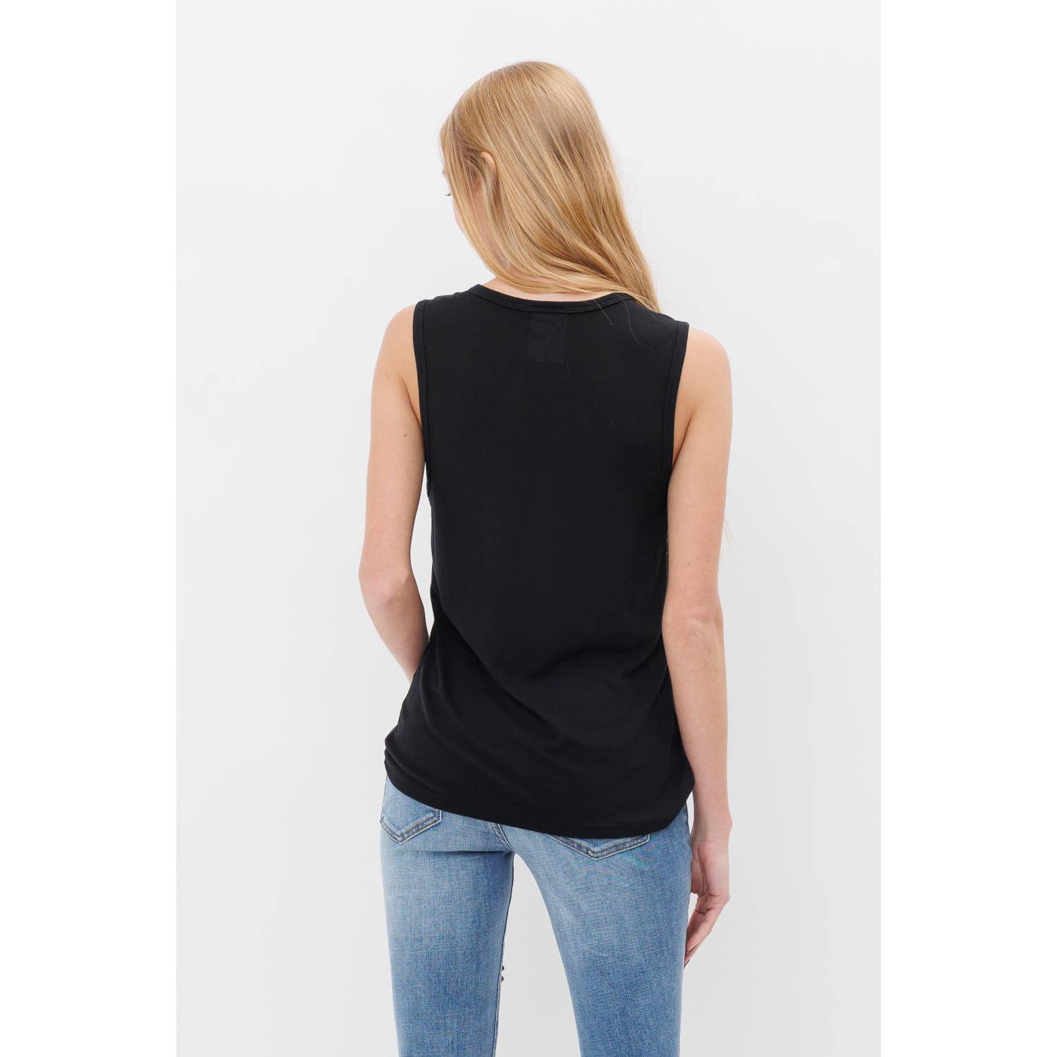 Sleeveless Top with Stones - Black, photo 3 of 4