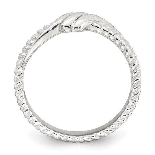 Sterling Silver Fancy Twisted Ring, photo 2 of 2
