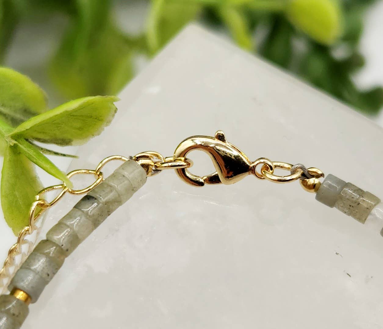"Transformation & Change" Gemstone Bracelet - Clear Quartz, Amethyst & Labradorite, photo 4 of 5