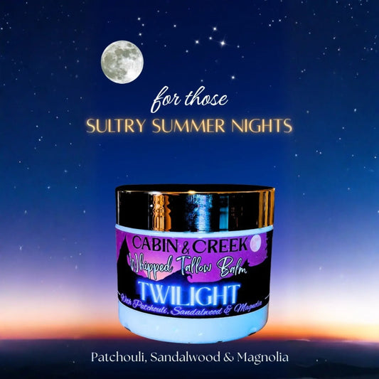 Twilight whipped tallow balm 6 oz jar by Cabin & Creek