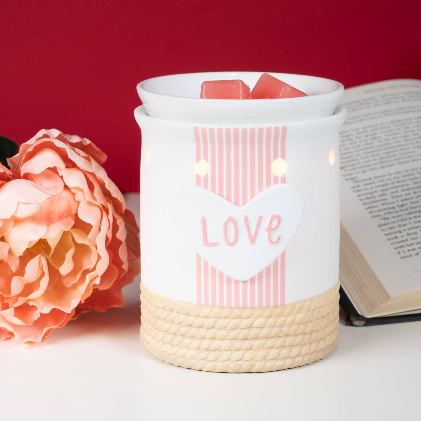 Valentine's Day Love Fragrance & Wax Warmer, ceramic, photo 3 of 5