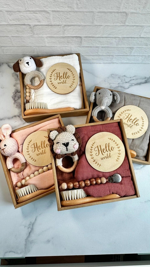Welcome Baby Gift Box - 6-Piece Newborn Set, photo 1 of 6