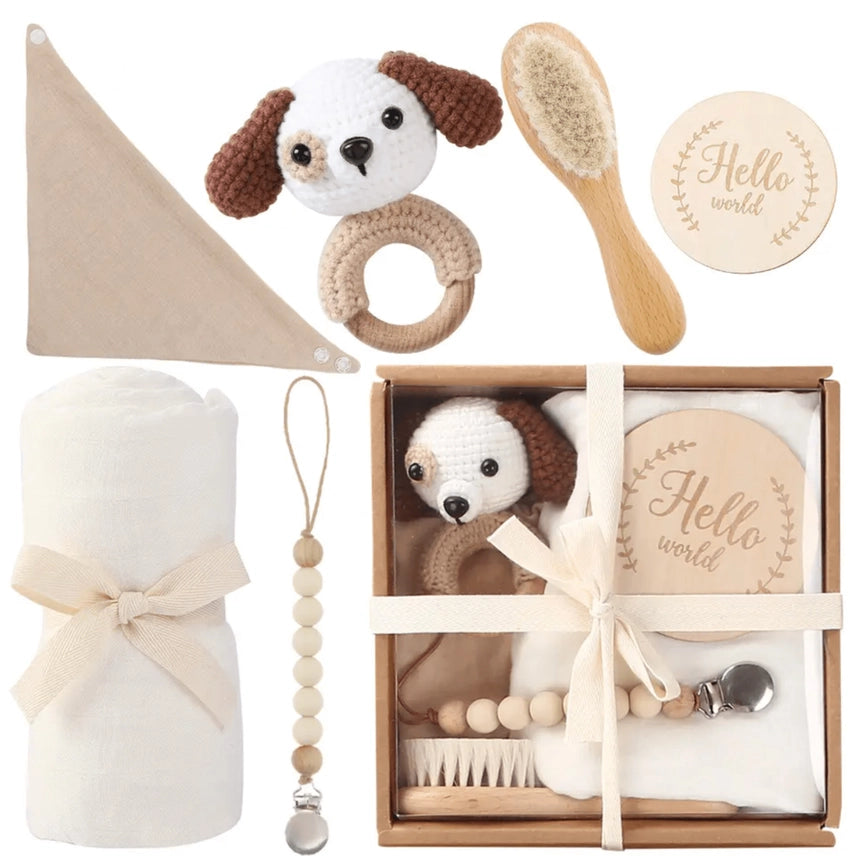 Welcome Baby Gift Box - 6-Piece Newborn Set - White