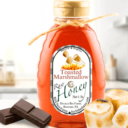 Toasted Marshmallow Flavored Honey 1lb Bottle