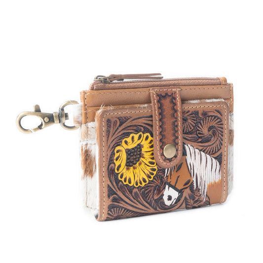 Wildflowers of the Prairie Western Card Holder - Brown, photo 2 of 5