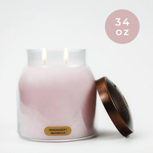 Windswept Magnolia 34 oz Jar Candle - A Cheerful Giver