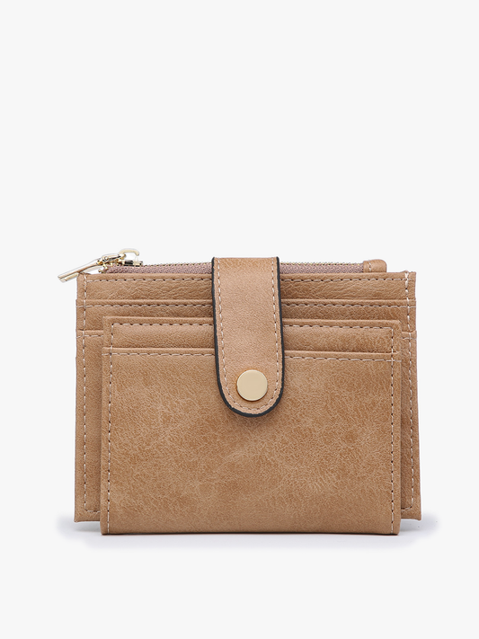 Sam Mini Snap Wallet & Card Holder - Mocha, photo 1 of 2